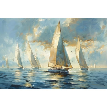 Ship on Sea Canvas
